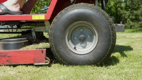 Tractor lawn mower Stock Footage 76230365