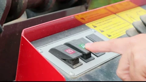 Tractor Light Switch On Stock Footage 221586041