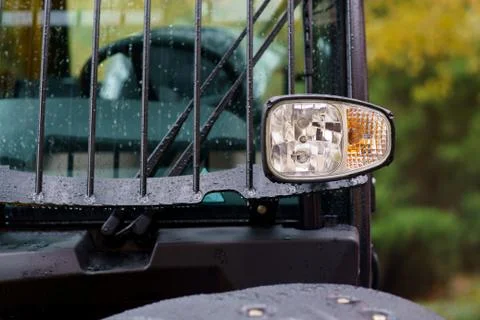 Tractor light yellow Stock Photos