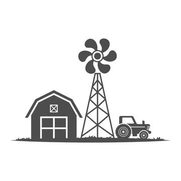 Tractor Logo Icon Design Stock Illustration
