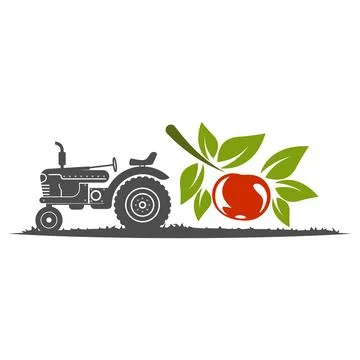 Tractor Logo Icon Design Stock Illustration