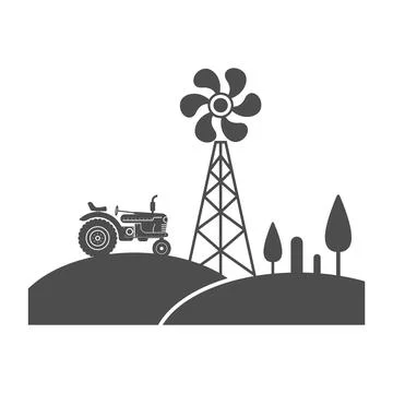 Tractor Logo Icon Design Stock Illustration