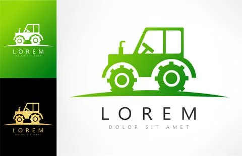Tractor logo Stock Illustration
