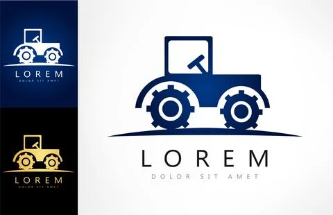 Tractor logo Stock Illustration