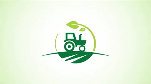 Tractor logo video animation, Suitable for agriculture industries. 스톡 동영상 293500209