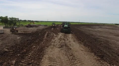 Tractor Low Flyover Stock Footage 66576172