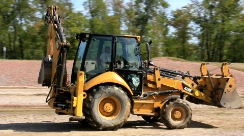 Tractor in operation Stock Footage 873974