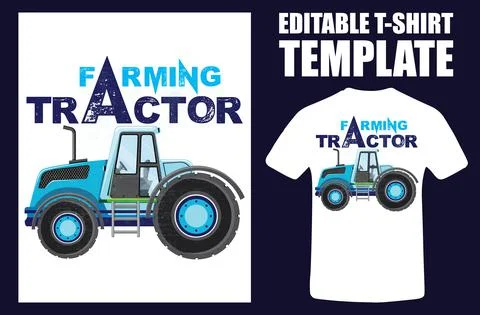 Tractor Operator T Shirt Design. T-Shirt Design Fashion Vector Illustration. Stock-Illustration