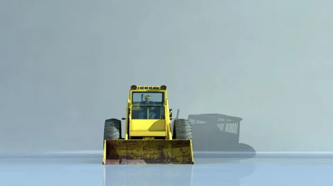 TRACTOR OVER CAMERA Stock Footage 985182