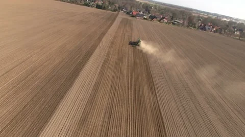 Tractor Panorama Stock Footage 10857630