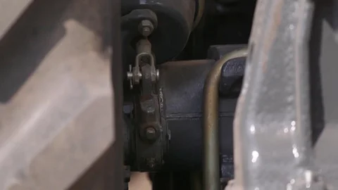 Tractor part closeup Stock Footage 83033473