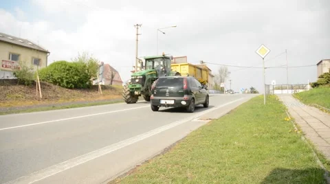 Tractor passing by. Stock Footage 44641135