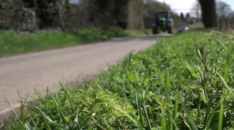 A Tractor Passing by 動画素材 49073986