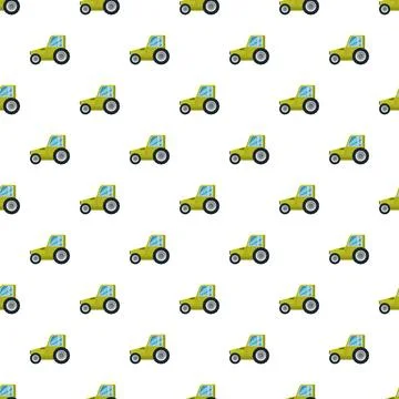 Tractor pattern illustrating farming and agriculture industry Stock Illustration