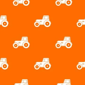 Tractor pattern seamless Stock Illustration