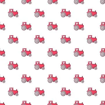 Tractor pattern seamless 스톡 일러스트