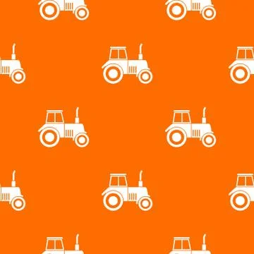 Tractor pattern seamless Stock Illustration