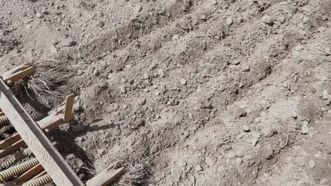 Tractor ploughing the ground Video stock 90679580