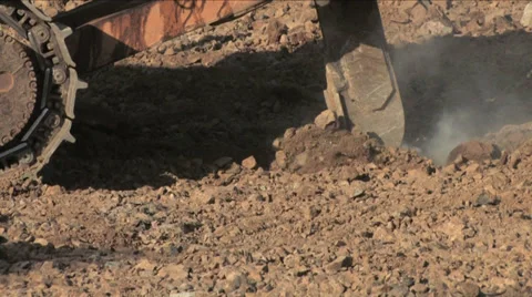 Tractor plowed soil Stock Footage 37595380