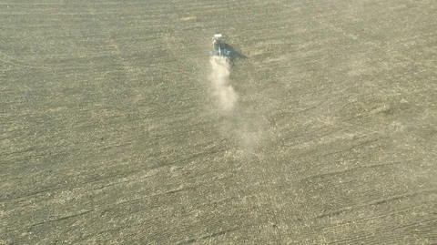 Tractor Plowing 1 Stock Footage 105747210