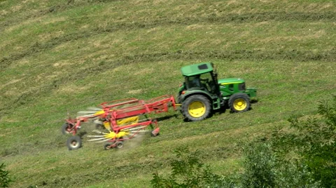 A tractor plowing a field 5 Stock Footage 41336661