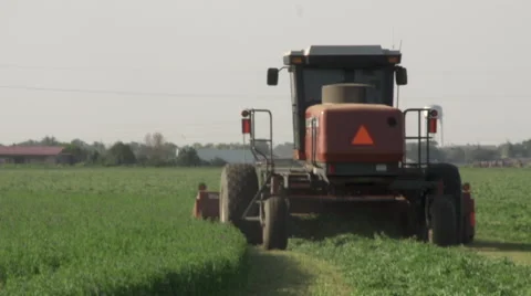 Tractor Plowing Field Stock Footage 57228068