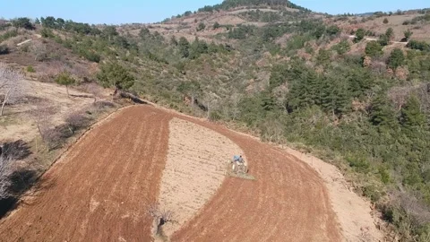 Tractor plowing the field. Stock Footage 172474024