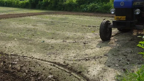 Tractor Plowing Field 库存影片 340646556