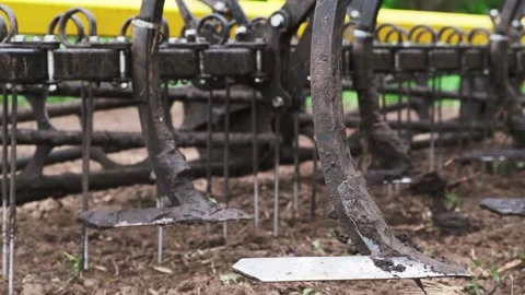 A tractor plows a field in the spring. Stock Footage 274161279