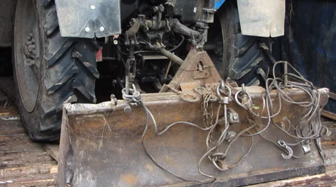 Tractor, rear view Stock Footage 36524170