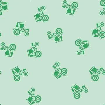 Tractor redneck glyph vector seamless pattern 스톡 일러스트