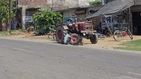 Tractor Repair by Local Mechanic in Stock Video Pond5