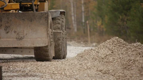 Tractor on the road 5 Stock Footage 31218321