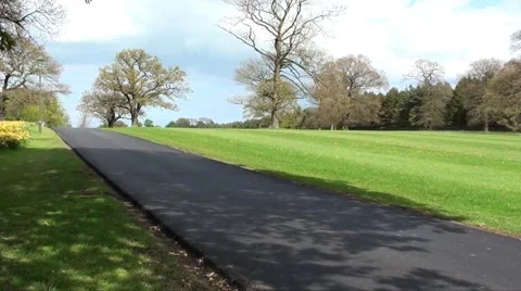 Tractor up road Stock Footage 3304058