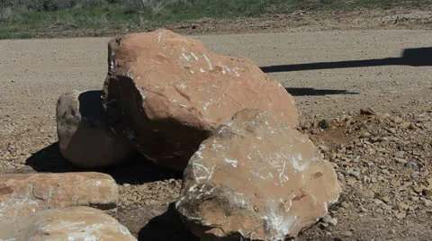 Tractor rock Video stock 23164627