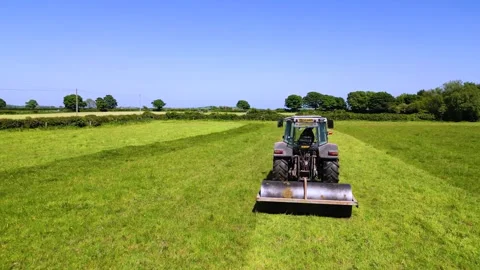 Tractor Rolling, close rear Stock Footage 243029727