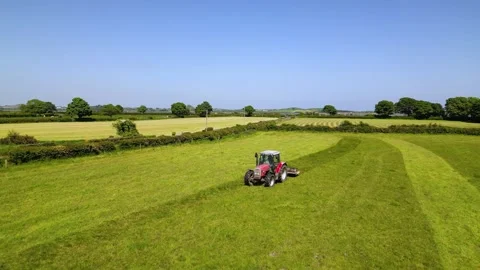 Tractor Rolling, front, pull away Stock Footage 243029719