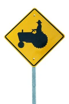 Tractor sign Stock Photos
