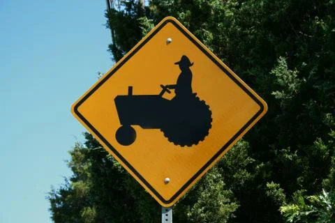 Tractor sign Stock Photos
