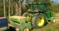 Tractor Sowing With Seeder HD Footage