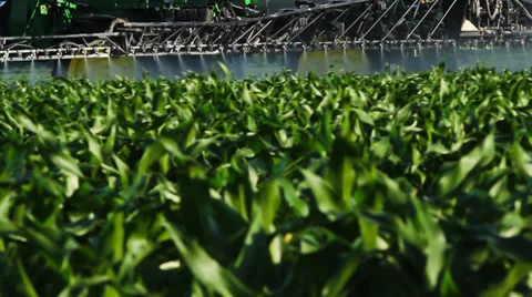 Tractor Sprayer CU Sprayers Stock Footage 33065891