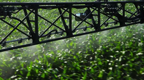 Tractor Sprayer ECU Sprayers Stock Footage 33065914