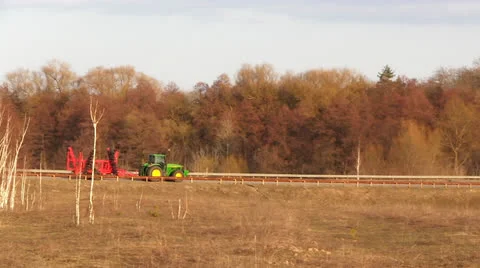 Tractor in switzerland Stock Footage 23553065