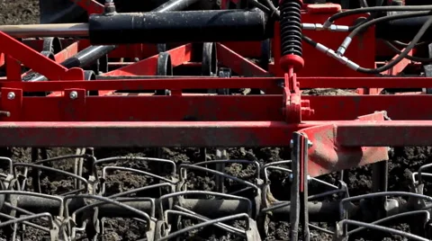 Tractor tillage a field Video stock 2914226