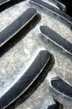 Tractor tire closeup Stock Photos
