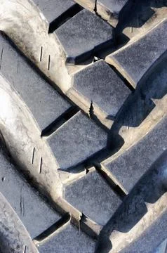 Tractor tire closeup Stock Photos