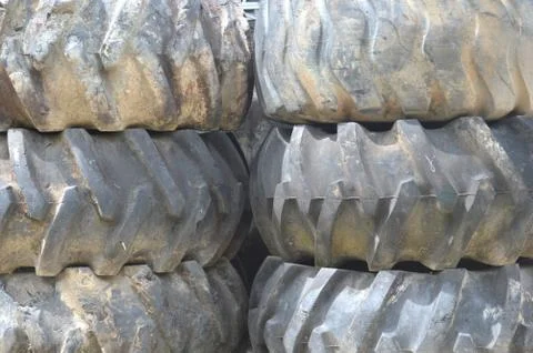 Tractor tires Stock Photos