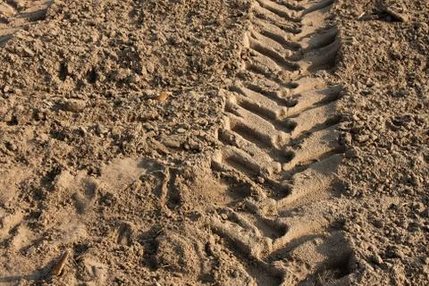 Tractor trail Stock Photos