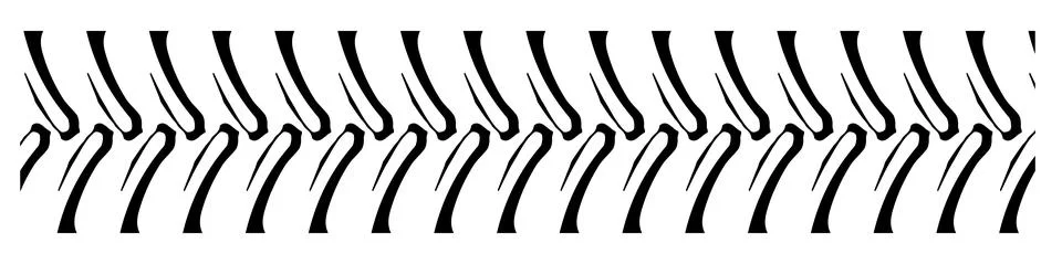Tractor Tread Pattern Banner Stock Illustration