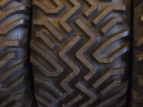 Tractor tyre close-up Stock Photos